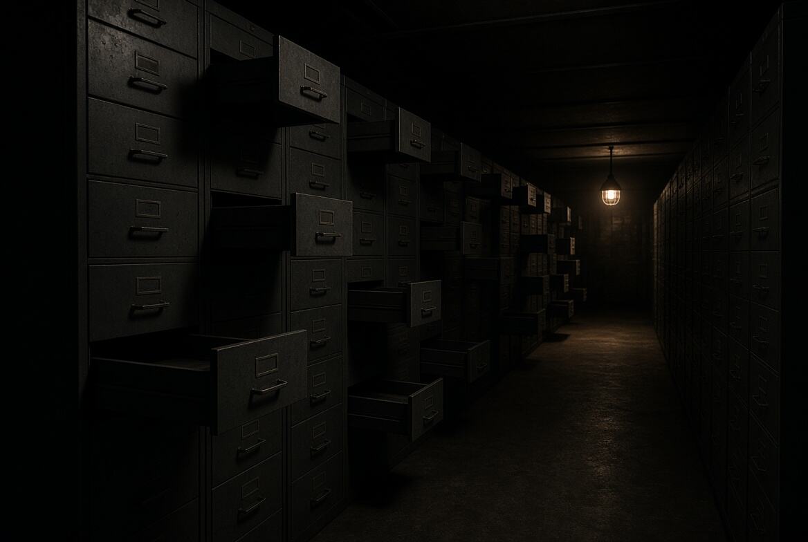 A records aisle
